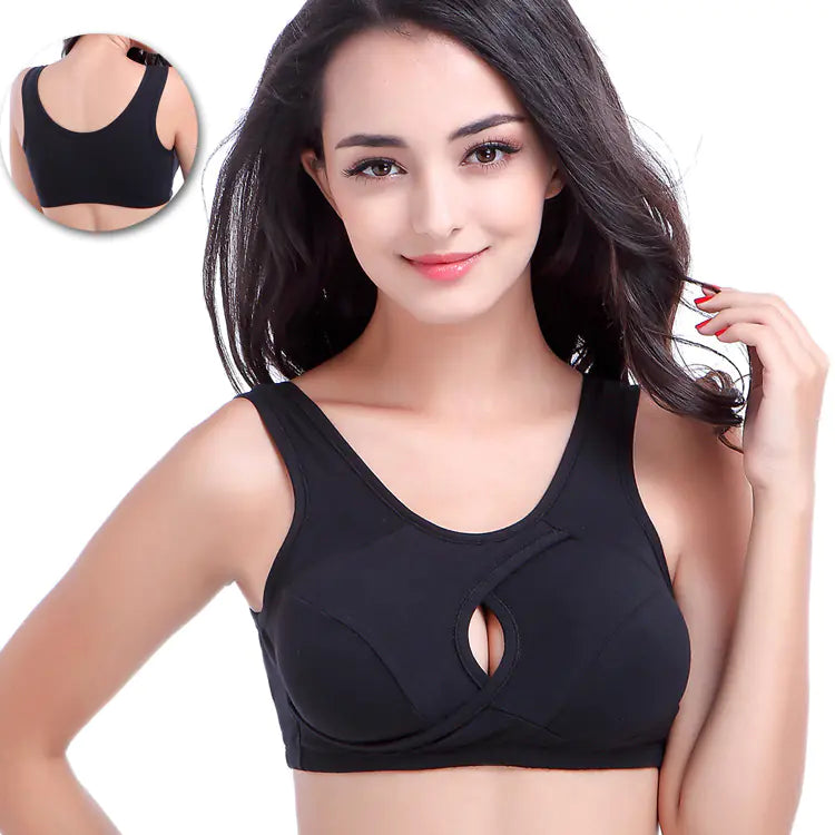 Seamless Nursing Bra with Cotton and No Wire Design