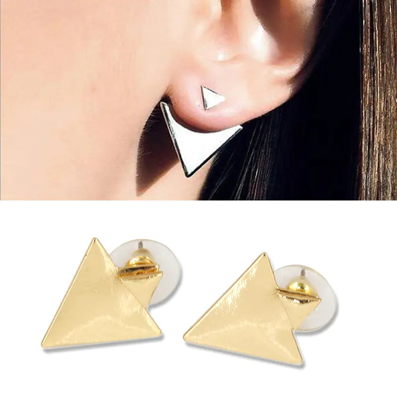 Geometric Triangle Stud Earrings and Accessories