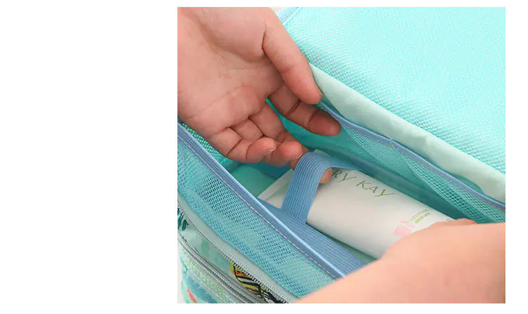 Large Capacity Waterproof Makeup Bag with Print