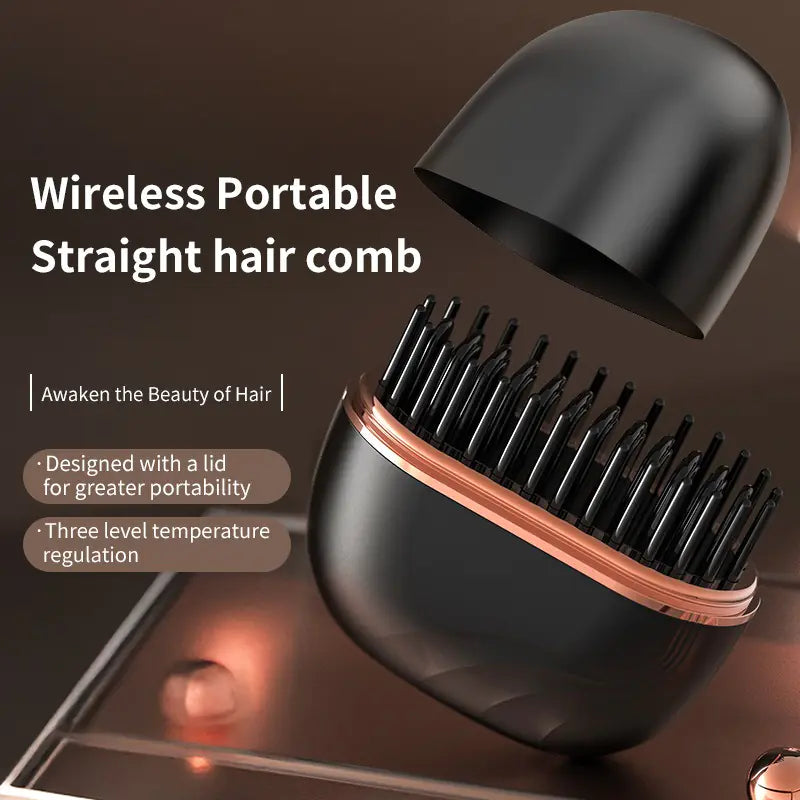 Wireless Hair Straightener & Curly Comb