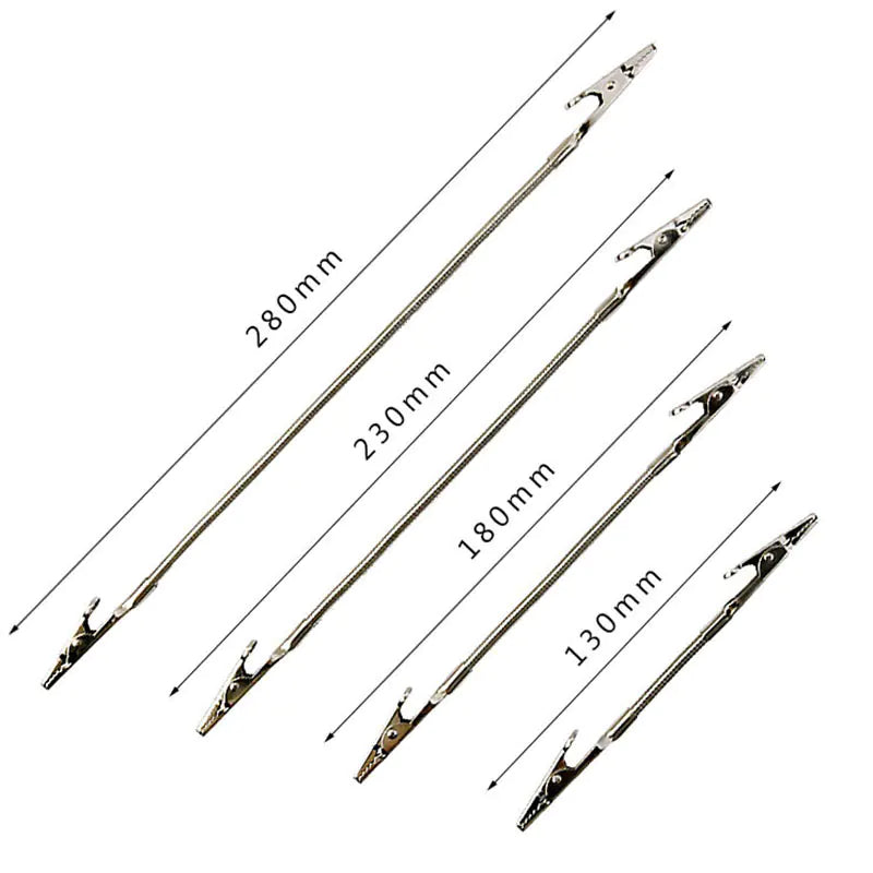 Rotating Double-Headed Alligator Clip with Flexible Hose