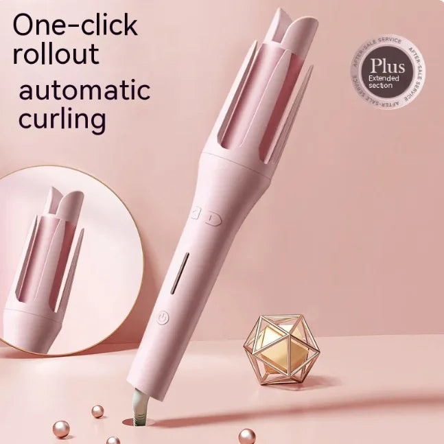 Automatic 32mm Hair Curler with Large Barrel and Negative Ions, Electric Curling Iron