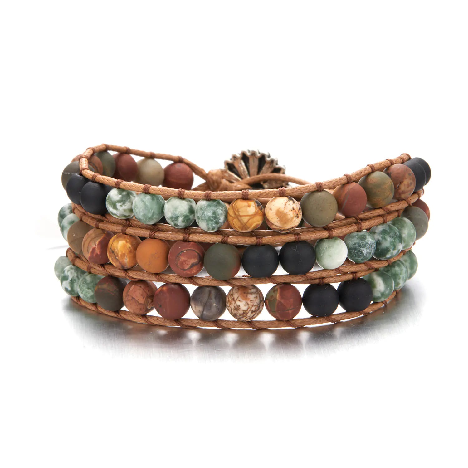 Natural Stone Handwoven Multilayer Bracelet