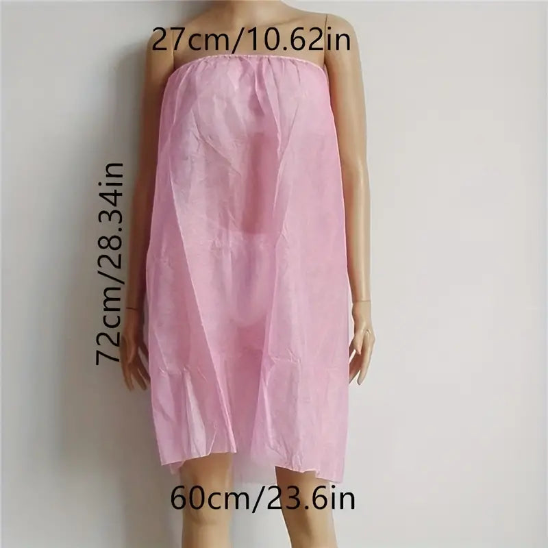 Disposable Bath Skirt and Towel for Spa or Salon