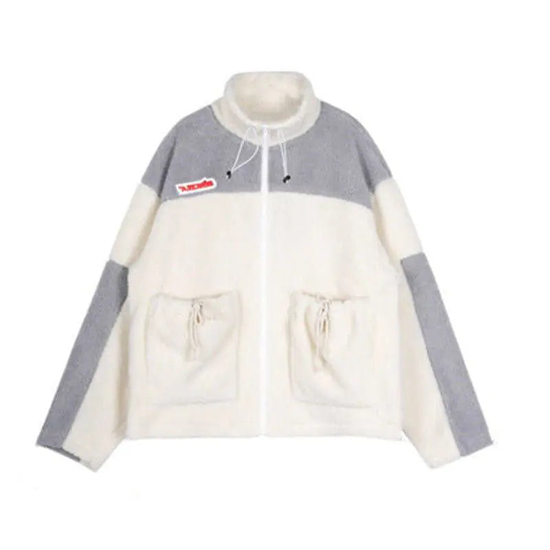 Winter Lamb Wool Plush Coat for Women