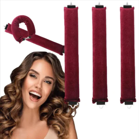 Heat-Free Rubber Hair Curler – 3 Hook Design