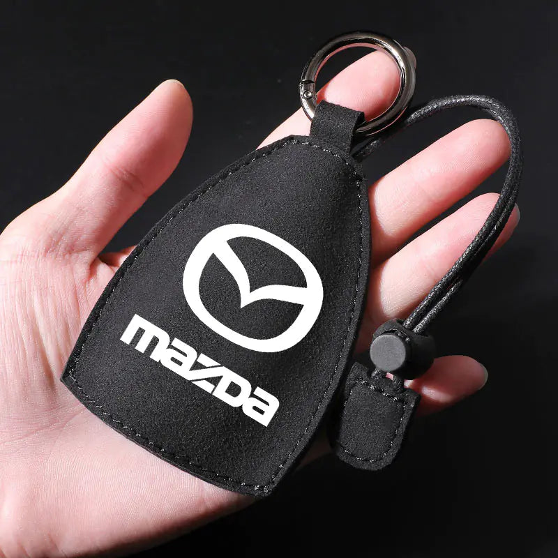 Factory Direct Faux Suede Car Key Case with Custom Logo