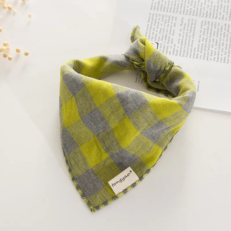 Double-sided Dog Turban Birthday Gift Water Bib