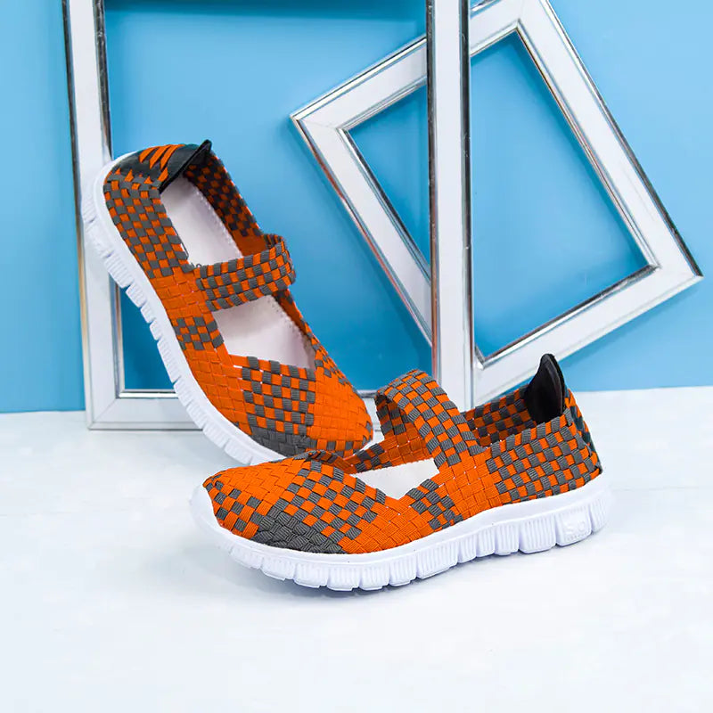 Fashion Casual Women's Flat Shoes with Braided Design