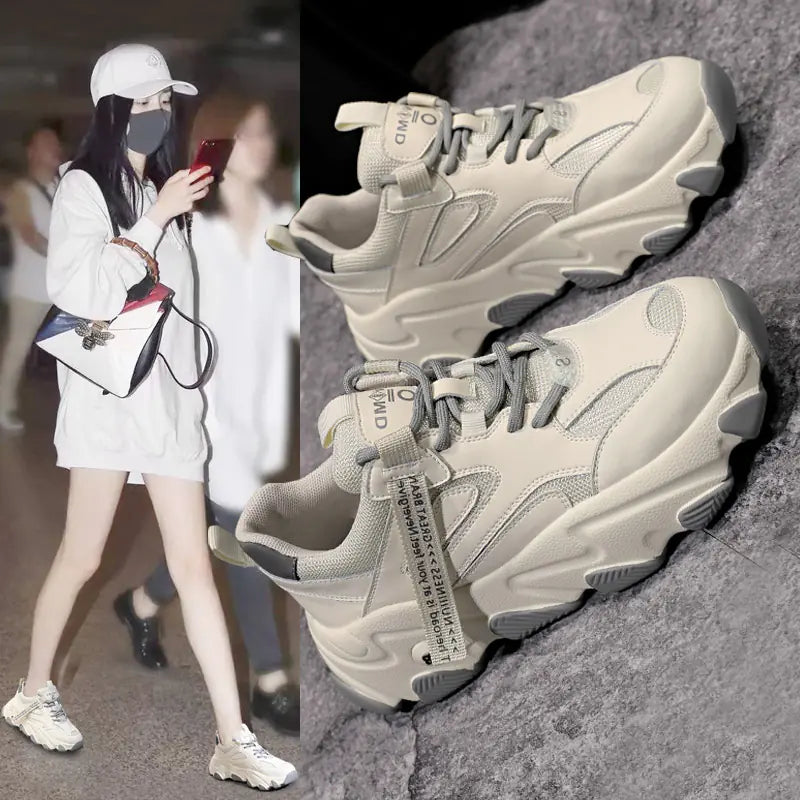 Women's Dad Sneakers - Trendy Casual Sport Shoes