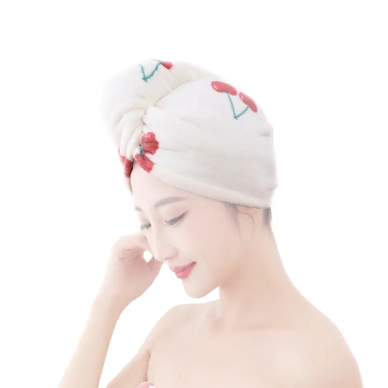 Microfiber Hair Dryer Cap - Highly Absorbent Towel
