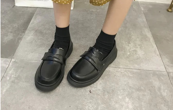 Leather Low-Top Shoes for Students