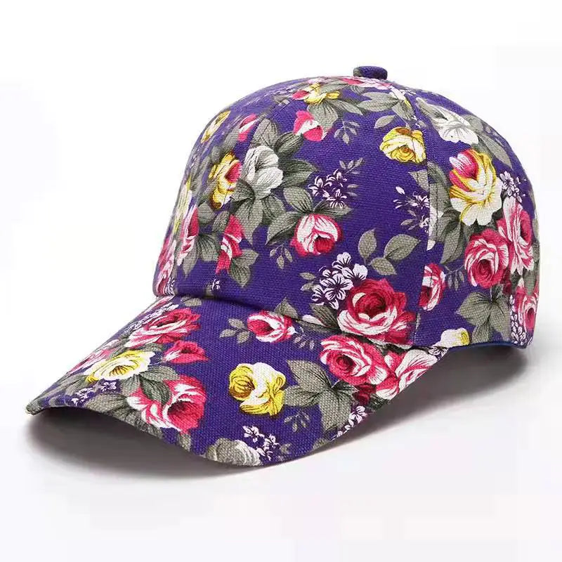 Floral Baseball Hat for Women's Casual Fashion