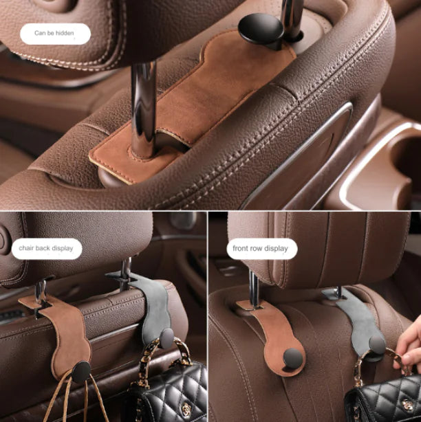 Car Seat Back Hidden Hooks - Multifunctional Metal Hooks
