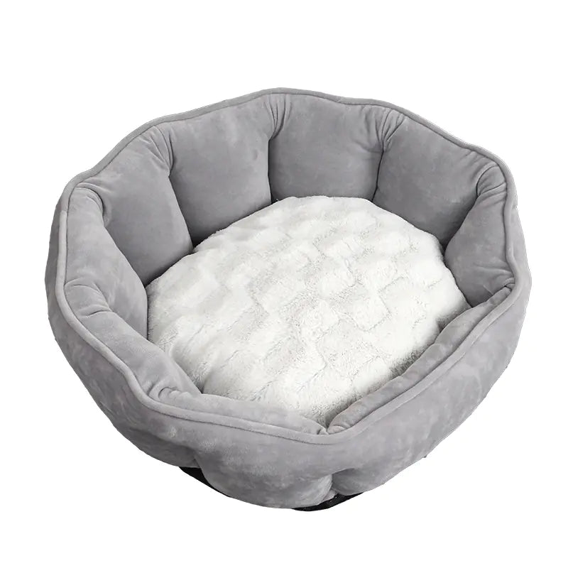 Shell-Shaped Pet Bed for Dogs and Cats