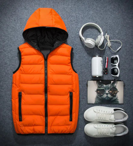 Couple's Down Cotton Vest for Fall/Winter