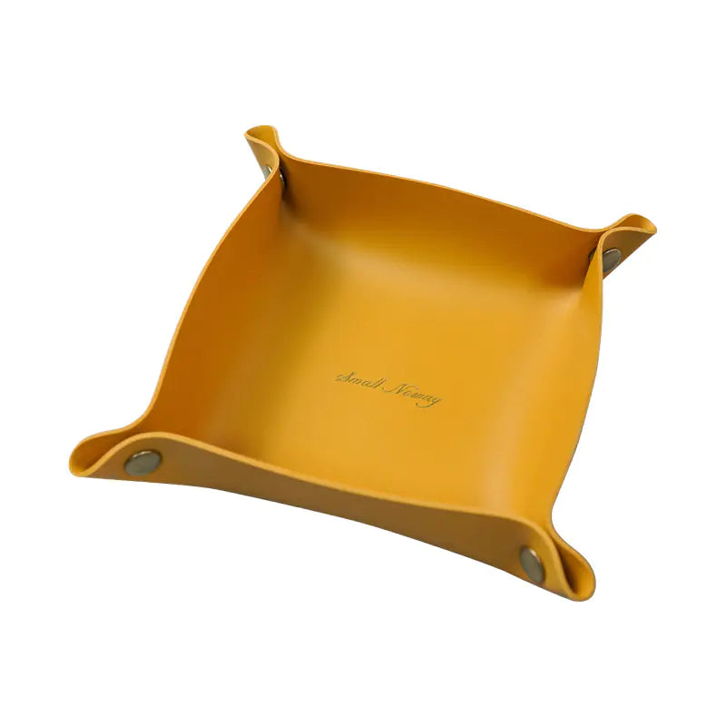 Nordic Leather Storage Box for Desk and Jewelry