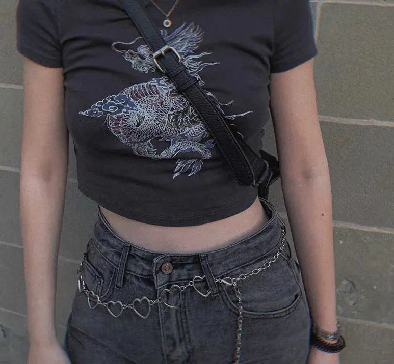 Metal Heart Shaped Waist Chain for Women - Stylish Decor