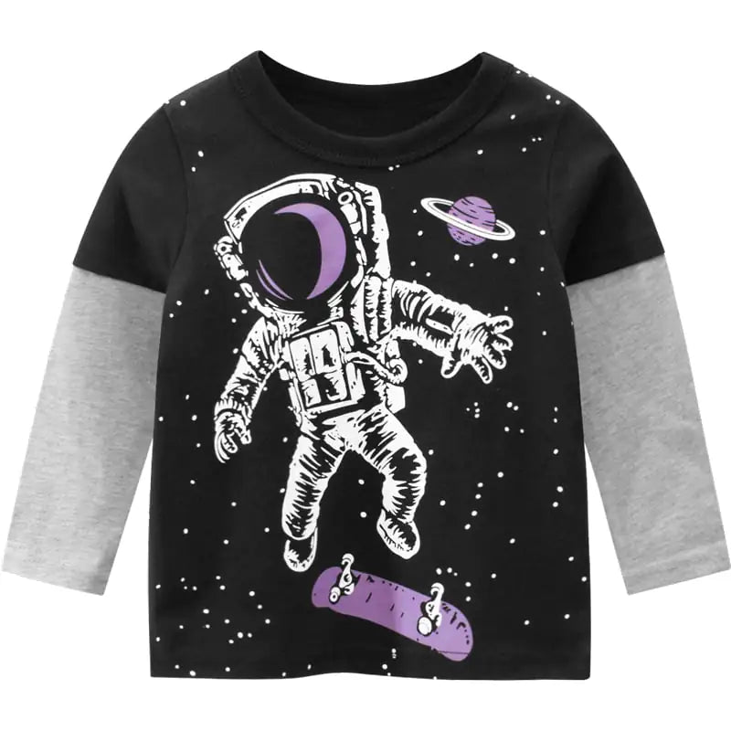 Boys Long Sleeve T-shirt - Children's Baby Tops