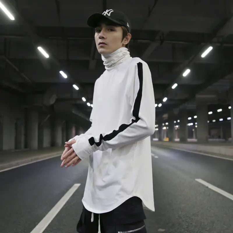 Cotton Long Sleeve High Neck Base Layer Top