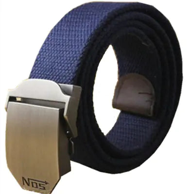 Men's Custom Thick Canvas Tactical Belt for Outdoors