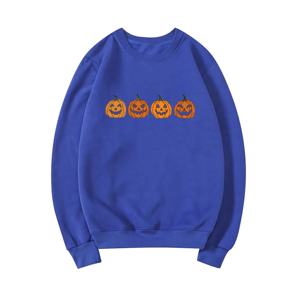 Halloween Evil Pumpkin Head Funny Printed Hoodie