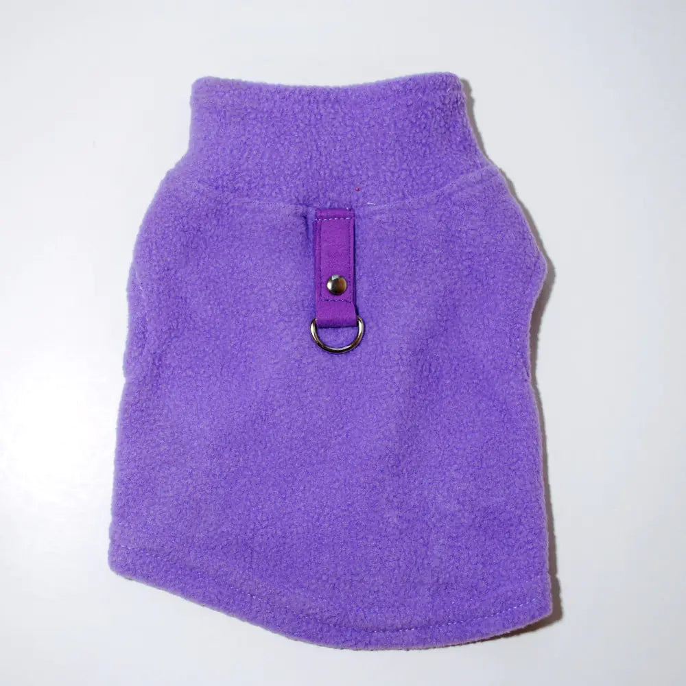 Dog Fall Winter Polar Fleece Traction Harness