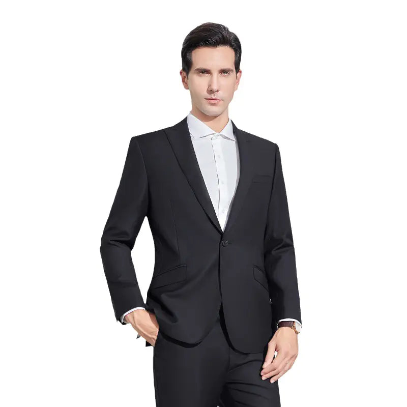 Navy Blue Unisex Business Suit for Work Teams