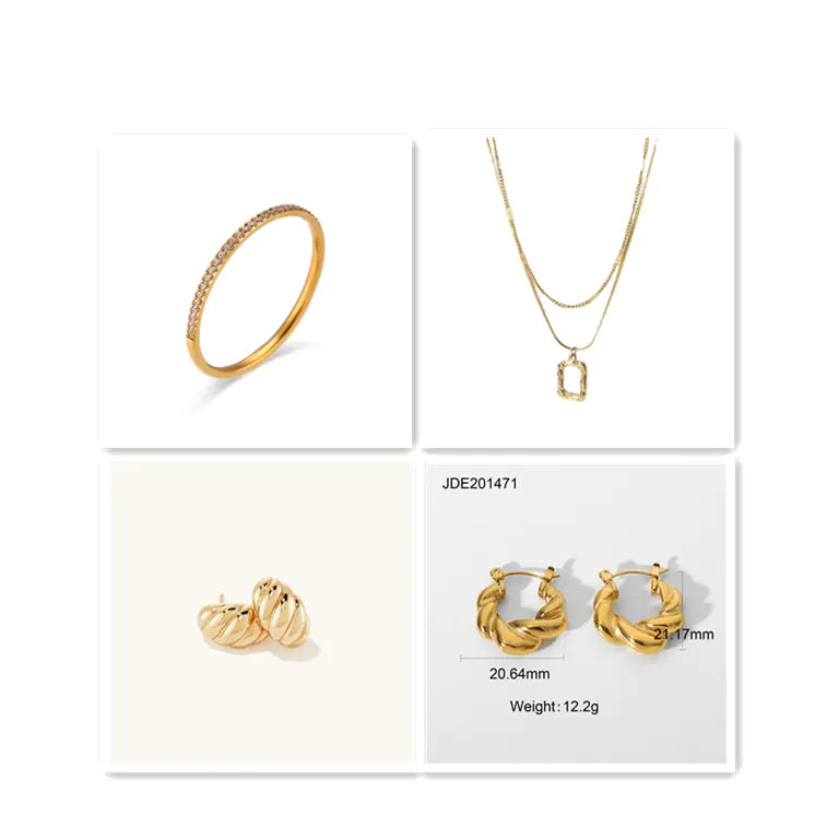 Zarra Paved Gold Ring