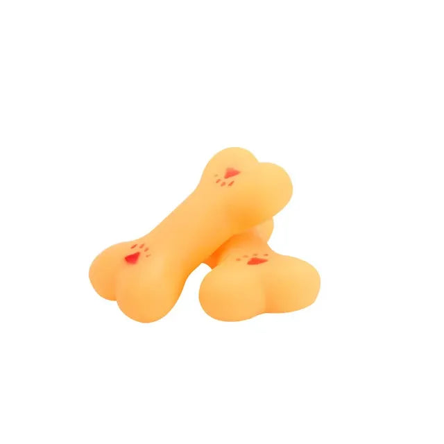 Bone Enamel Soundmaking Dog Toy for Training and Cleaning