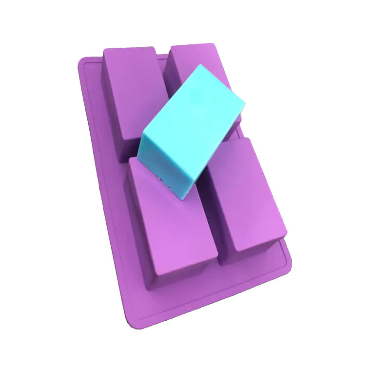 Four-Hole Rectangular Silicone Cake Mold