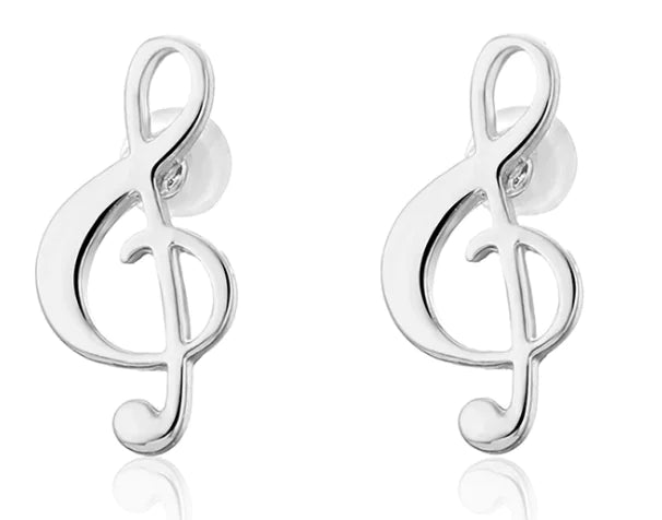 Musical Note Earrings - Minimalist Style, Hypoallergenic