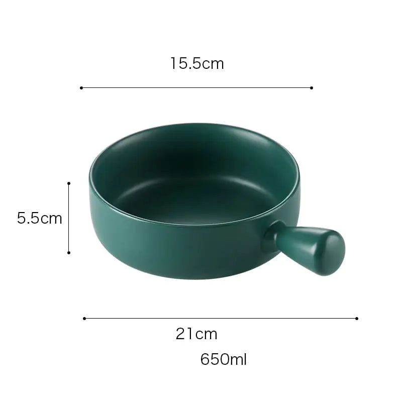 Nordic Style Round Baking Pan for Modern Kitchens