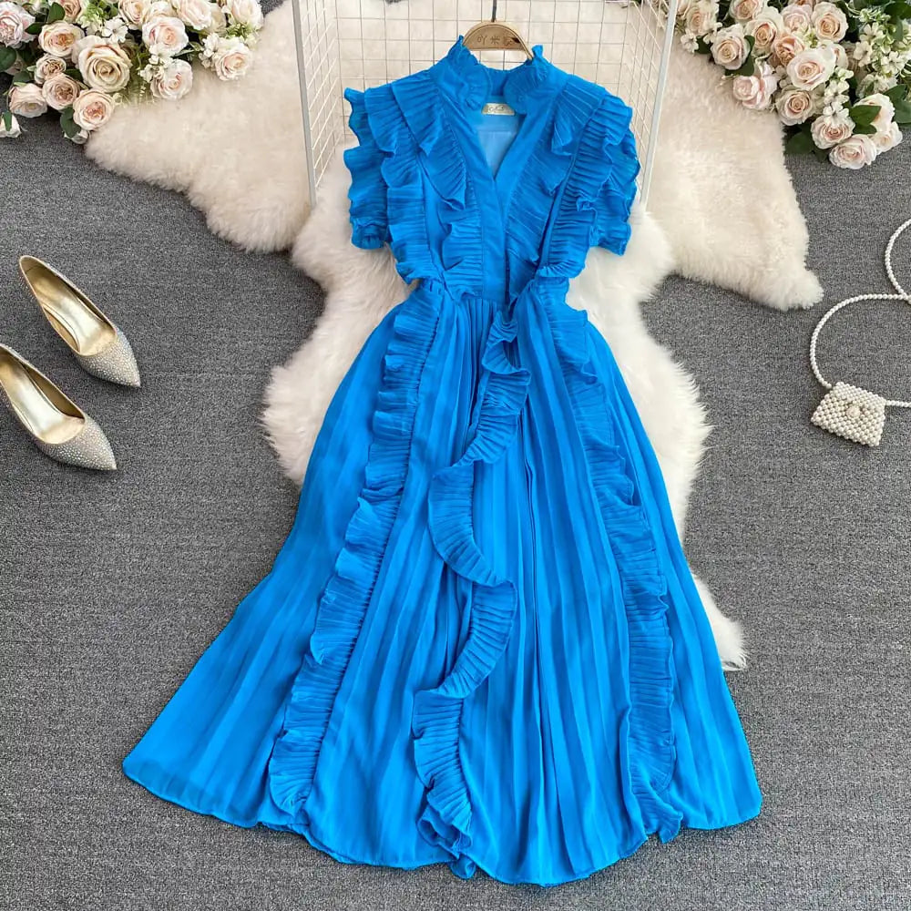 Pleated Dress for Women's Fashionable Style