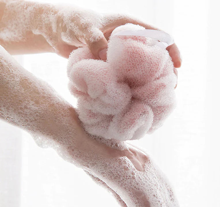 Large Double-Net Bath Ball for Exfoliating Shower Use