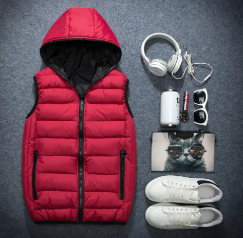 Couple's Down Cotton Vest for Fall/Winter