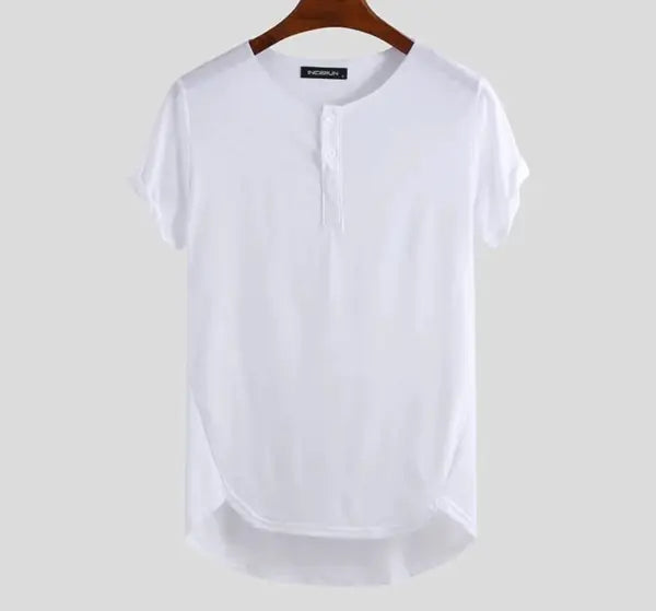 Men's Solid Color Short Sleeve Shirt
