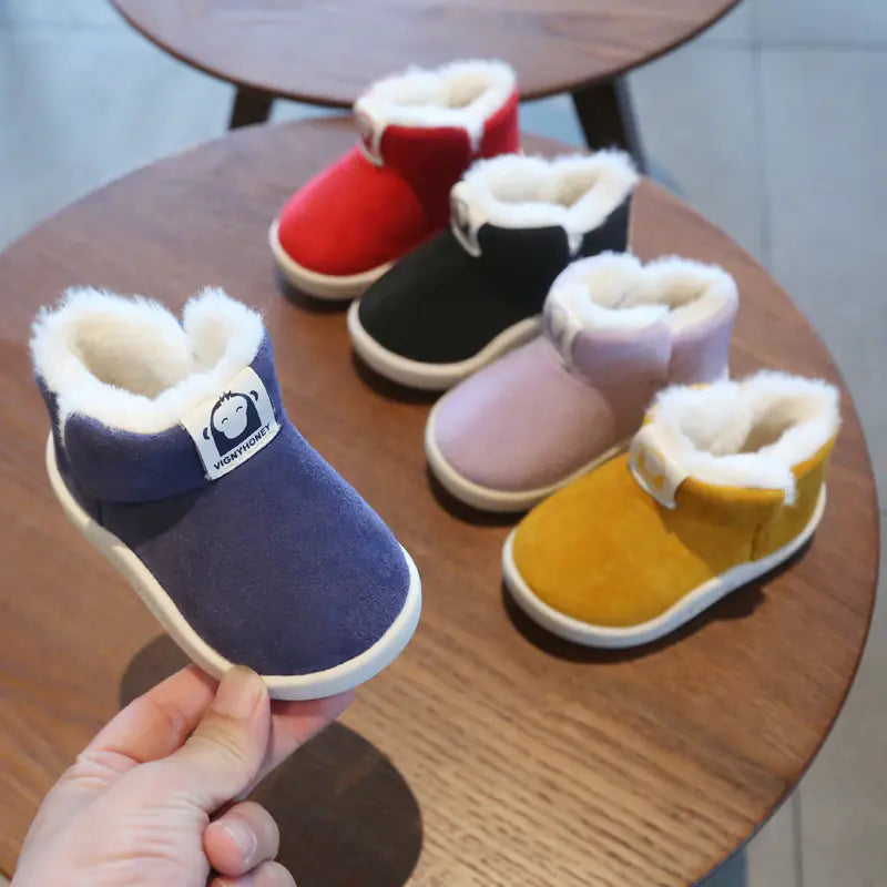 Warm Plush Snow Boots for Infant Toddler Girls & Boys