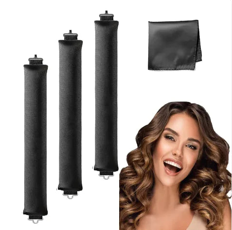 Heat-Free Rubber Hair Curler – 3 Hook Design
