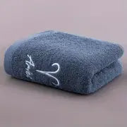 Cotton Thickened Face Towel with Embroidered Constellations