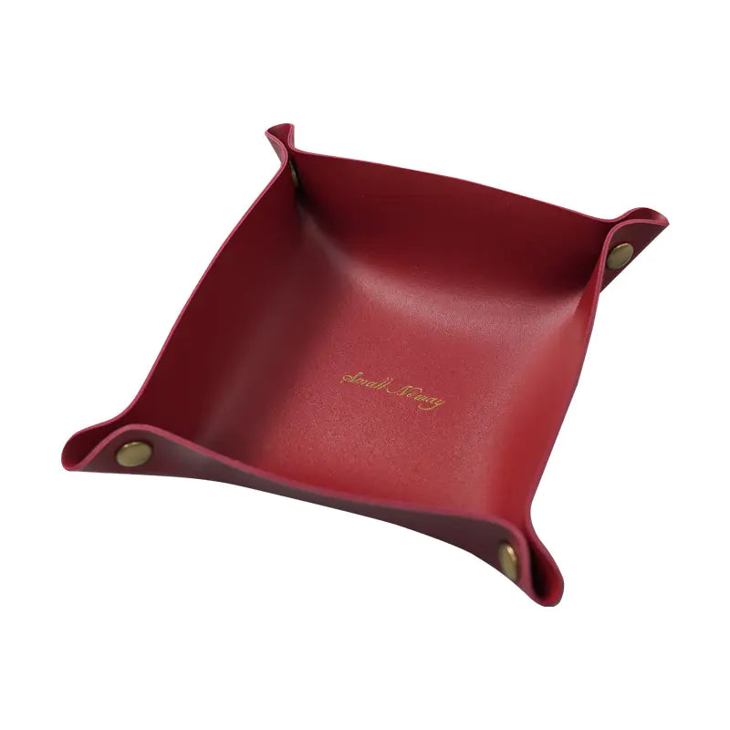 Nordic Leather Storage Box for Desk and Jewelry