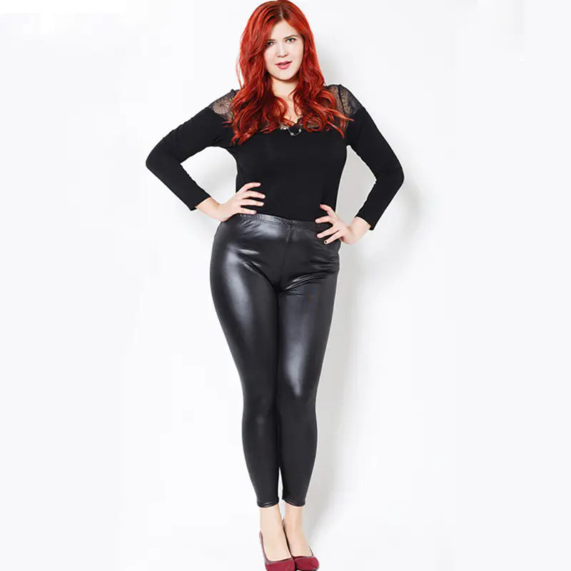 Plus Size Leggings and Leather Pants Collection