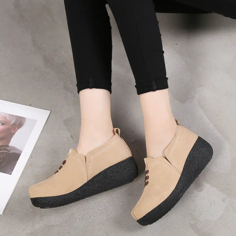New Women's Thick Sole Platform Rocking Shoes