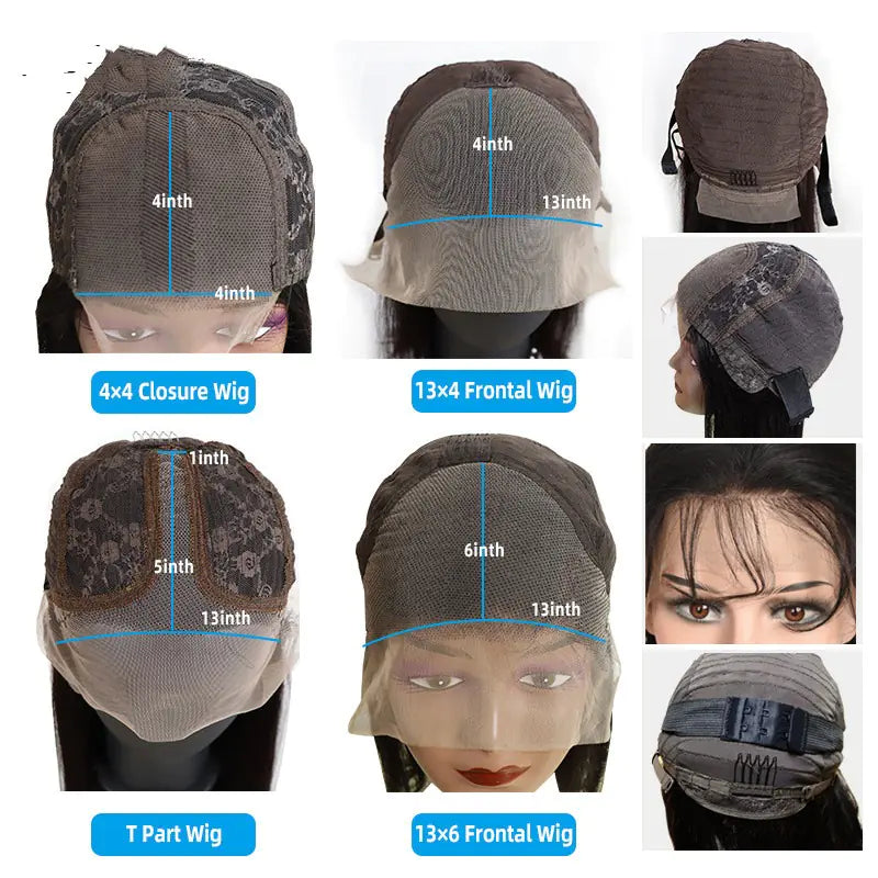 Women's T Type Real Hair Wig